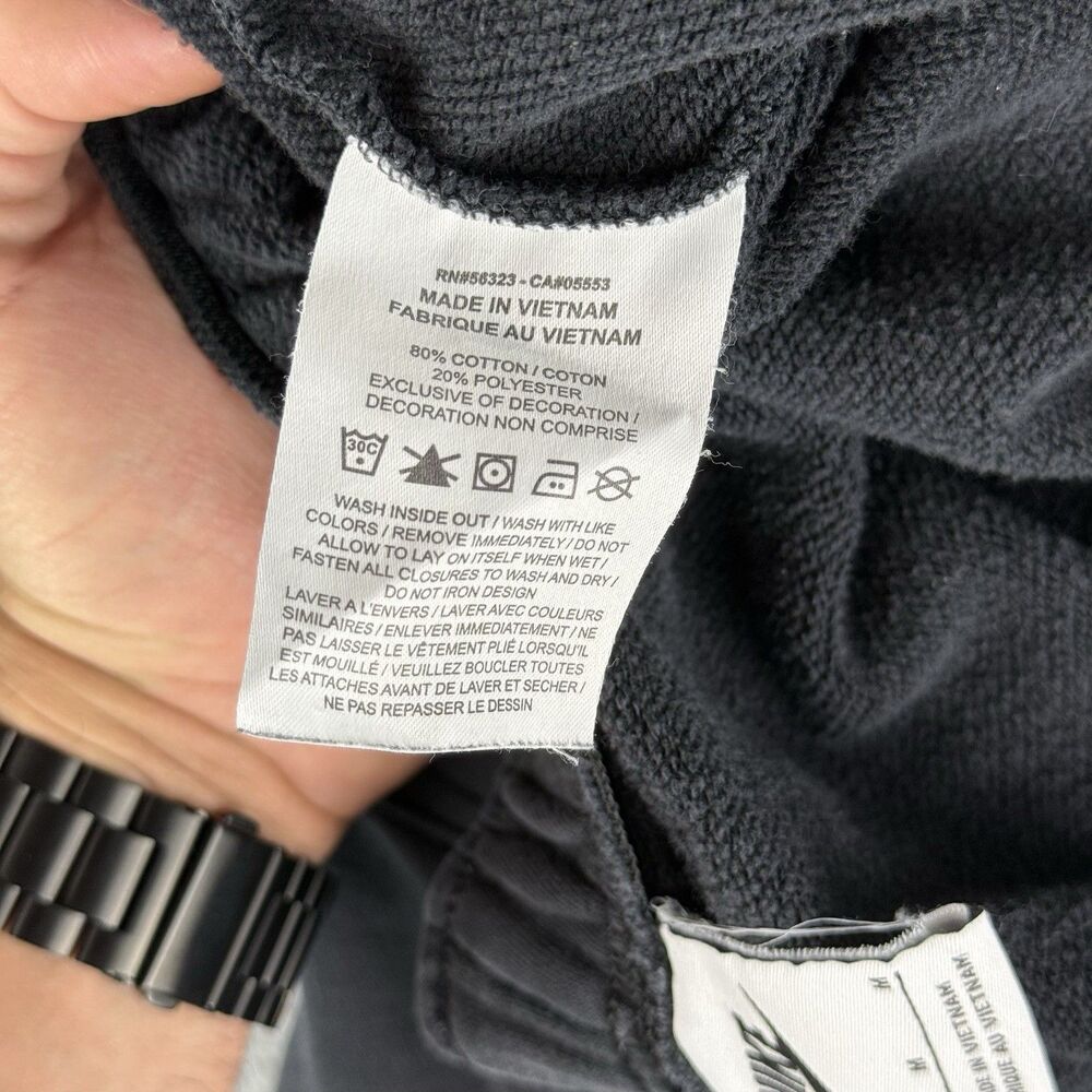 Nike Pants Women’s Medium Black Fleece Cargo Joggers Sweatpants DQ5196-010 - Picture 8 of 9